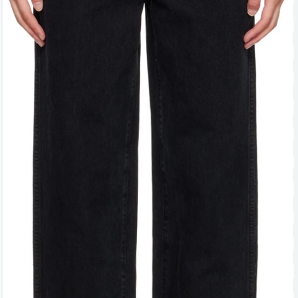KHAITE Denim - KHAITE Jet Black Wide-Leg Jeans